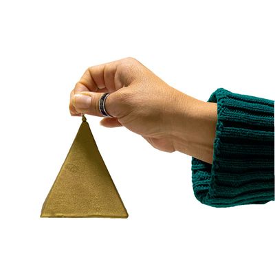 Luz Mara -Gold "Ritualized" Medium Paraffin Pyramid