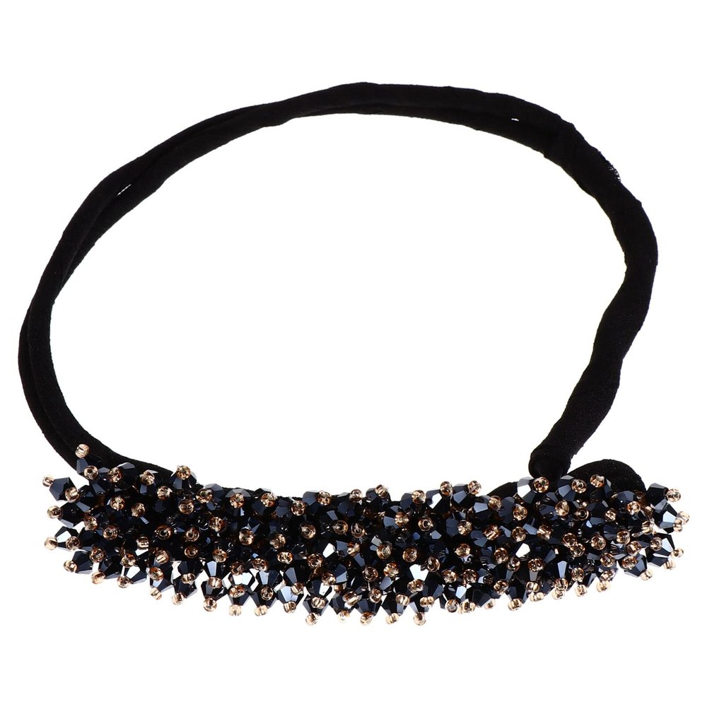 1pc Female Donut Headwear Maker Hairstyle Girls Updos Bun Ballet Ropes Hair Tools Stretch Design DIY Beaded Chic Simple Elastic Bands Women Rhinestone Accessories Marker