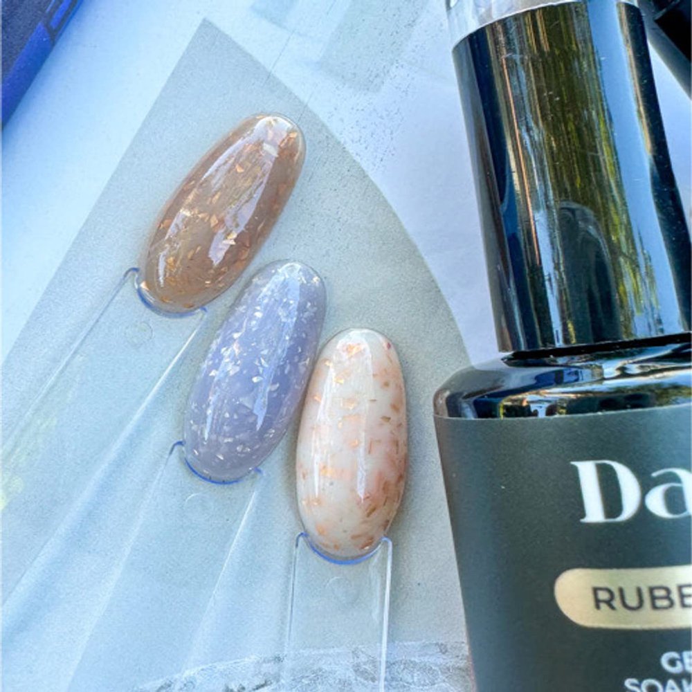 Magic Flakes Glitter Silver and Gold Rubber Base Gel Polish Collection