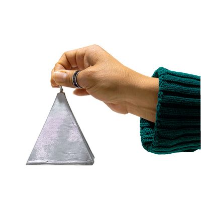 Luz Mara - "Ritualized" Silver Medium Paraffin Pyramid