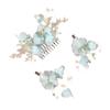BIUDECO 1set Bridal Hair Comb Alloy Hair Clips for Elegant Wedding Hairstyles Creative Design Gorgeous Color and Gloss for Brides and Special Occasions view 1