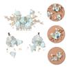 BIUDECO 1set Bridal Hair Comb Alloy Hair Clips for Elegant Wedding Hairstyles Creative Design Gorgeous Color and Gloss for Brides and Special Occasions view 2