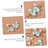 BIUDECO 1set Bridal Hair Comb Alloy Hair Clips for Elegant Wedding Hairstyles Creative Design Gorgeous Color and Gloss for Brides and Special Occasions view 3