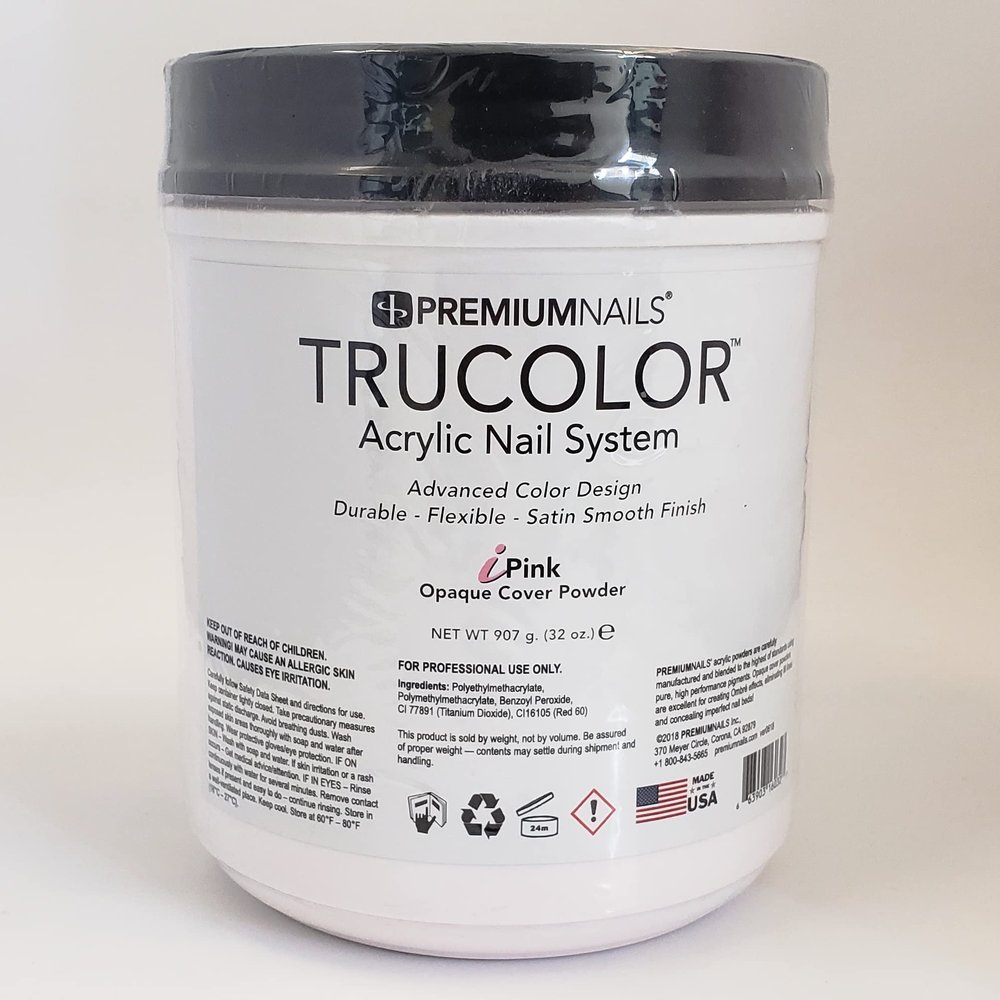 iPINK (Opaque/Cover) Trucolor Acrylic Nail Sculpting Solar Powder 32oz/907g
