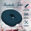 LONDON LINENS Soft & Heavy Microfiber Massage Tables Face Cradle Covers Cozies Fitted- 4 Pieces(Navy Blue) view 2