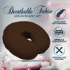 LONDON LINENS Soft & Heavy Microfiber Massage Tables Face Cradle Covers Cozies Fitted- 4 Pieces (Mocha) view 2