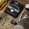 Straight Razor, Complete Straight Razors for Men Kit with 50 Single Blade Razors for Men and Scissors, Barber Supplies, Straight Edge Razor, Professional Barber Razor Blade (Silver) view 3