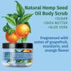 HEMPZ Triple Moisture Sugar Body Scrub - Grapefruit & Peach - All Natural Exfoliating Shea Butter, Sugar, and Salt - For Women, Men, and Teens - 7.3 fl oz view 2