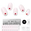 Adora Couture Semi Cured Gel Nail Strips with 20 Pieces - UV Gel Stickers, Manicure Kit, Easy Application Wraps Includes Prep Pads, Nail File, Wooden Stick - UV Light Required (Pink Love) view 1