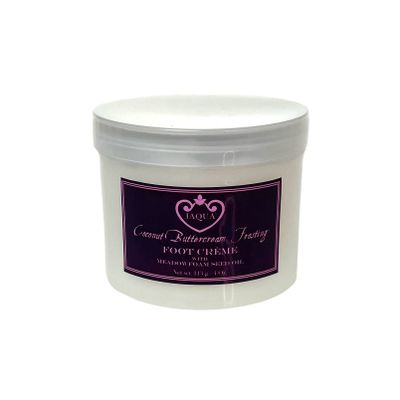 Jaqua Shea Butter Healing Foot Cream with Meadowfoam Seed Oil & Aloe - Coconut Buttercream Frosting