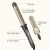 INFINITI PRO CONAIR Tourmaline Ceramic 1-Inch Curling Wand, Detachable Clip Turns Wand into Curling Iron, Produces Flawless Waves and Curls, For Use on Medium and Long Hair, Dark Grey view 2
