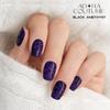 Adora Couture Semi Cured Gel Nail Strips with 30 Pieces - UV Gel Stickers, Manicure Kit, Easy Application Wraps Includes Prep Pads, Nail File, Wooden Stick - UV Light Required (Purple Flake) view 3