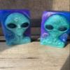 Alien soap bar lemon citrus scent glycerine soap in glow or regular great stocking stuffer, Easter gift, gag gift (NON GLOW REGULAR, BOX IT UP) view 2
