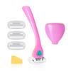 Billie Women's Shaving Kit 5-Blade Razor + 4 Refills + Magnetic Holder + Travel Case - Malibu view 1