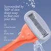 Billie Women's Shaving Kit 5-Blade Razor + 4 Refills + Magnetic Holder + Travel Case - Malibu view 3