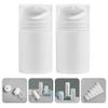 Beaupretty 120ml Airless Pump Jars 3pcs Empty Refillable Makeup Jar Acrylic Press Cosmetic Containers Leakproof Vacuum Face Cream Bottle for Travel Home view 3