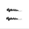 Faship A Pair Of Black Premium Rhinestone Crystal Floral Hair Clips Pins 2 Pcs view 1
