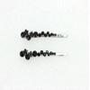 Faship A Pair Of Black Premium Rhinestone Crystal Floral Hair Clips Pins 2 Pcs view 2