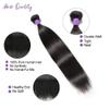 10A Peruvian Straight Human Hair 3 Bundles 16 18 20 Inch 100% Unprocessed Virgin Straight Human Hair Weaves Genrein Hair Extensions for Black Women 1B Color view 3