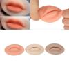 3D Fake Practice Lips, 3 Pcs 3D Silicone Lips Soft for Tattoo Training view 2