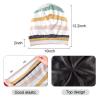 Bonnet Sleep Cap Hair Wrap Cover for Sleeping Satin Lined Head Wrap Nurse Cap Night Cap Slouchy Beanie for Men Women Stripe view 2