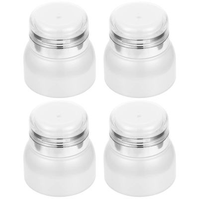 Beaupretty 4pcs Portable Airless Lotion Pump Bottles Vacuum Facial Cream Containers Empty Sub Package for Skin Care and Travel Use