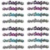 2 Sets of 8-16 Count - Hair Barrettes Small French Clip Barrettes Sparkly Crystals 8 Colors 1366-8-2 view 1