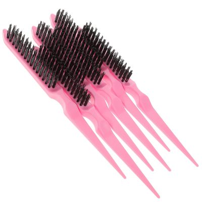 Beavorty 6pcs Teasing Brush Professional Three Row Comb for Hair Volume Suitable for Salon Home Use for Styling