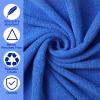 Newwiee 72 Pack Microfiber Bleach Proof Towels Bulk for Salon 18 x 30 Inch Dry Lint Free Hair Drying Hand Towels for Hair, Gym, Bath, Spa, Shaving, Barber(Blue) view 3