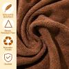 Newwiee 72 Pack Microfiber Bleach Proof Towels Bulk for Salon 18 x 30 Inch Dry Lint Free Hair Drying Hand Towels for Hair, Gym, Bath, Spa, Shaving, Barber(Brown) view 3