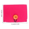 FOMIYES 2pcs Essential Oil Storage Bag Felt Necessity Travel Pouch Shockproof Lightweight Portable Cosmetic Organizer for Travel Rose Red view 4
