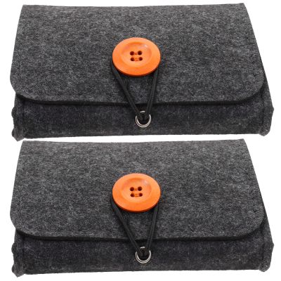 FOMIYES Essential Oil Storage Bag Portable Carrying Case Organizer Pouch for Travel Desk and Daily Use 5.3X3.9X1.2 Inch Felt Material