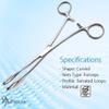 A2ZScilab-Piercing Clamp, Professional Body Piercing Clamp For Ear Lip Navel Nose Tongue Septum Sponge Piercing Tool Body Piercing Plier Tool Piercing Supplies (Foerster Serrated Forcep - Curved - 7") view 3