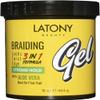 LATONY BEAUTY BRAIDING GEL 16oz 454g 3-in-1 LOCKS TWIST EDGE No Frizz No Flaking Non-Greasy Water-Based Aloe Vera Argan Oil Shea Butter (STRONG HOLD - Aloe Vera - For Fine Hair) view 1