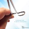 A2ZScilab-Piercing Clamp, Professional Body Piercing Clamp For Ear Lip Navel Nose Tongue Septum Sponge Piercing ToolS Body Piercing Plier Tool Piercing Supplies (Foerster Smooth Forcep- Straight - 9") view 2
