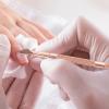 Beavorty Rose Gold Metal Cuticle Pusher 2-Piece Nail Art Tool Kit Stainless Steel Cuticle Trimmer for Hand and Foot Care 5.3 Inch view 2