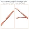 Beavorty Rose Gold Metal Cuticle Pusher 2-Piece Nail Art Tool Kit Stainless Steel Cuticle Trimmer for Hand and Foot Care 5.3 Inch view 3