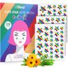 LitBear Acne Patch Pimple Patch, Rainbow Star Shaped Acne Absorbing Cover Patch, Hydrocolloid Acne Patches For Face Zit Patch Acne Dots, Tea Tree Oil + Centella, 128 Patches, 18mm, 14mm & 10mm view 1