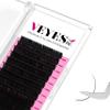 VEYES INC Classic Volume Lash Extensions 0.03-0.20 J/B/L/C/CC/D/DD Curl 5-25mm Mixed & Single Length Tray, Premium Silk Eyelashes, Professional Supplies for Lash Techs(Matte Black 0.07 DD 8-16mm) view 1