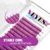 VEYES INC Colored Lash Extensions 03 05 07 15 C/D Curl 8-16mm Mixed Length Tray, Premium Individual Silk Eyelashes, Professional Supplies for Lash Techs (Purple 0.07 C 8-16mm) view 4