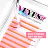 VEYES INC Colored Lash Extensions 03 05 07 15 C/D Curl 8-16mm Mixed Length Tray, Premium Individual Silk Eyelashes, Professional Supplies for Lash Techs (Pink 0.07 C 8-16mm) view 3