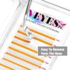 VEYES INC Colored Lash Extensions 03 05 07 15 C/D Curl 8-16mm Mixed Length Tray, Premium Individual Silk Eyelashes, Professional Supplies for Lash Techs (White 0.07 C 8-16mm) view 3