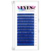 VEYES INC Colored Lash Extensions 03 05 07 15 C/D Curl 8-16mm Mixed Length Tray, Premium Individual Silk Eyelashes, Professional Supplies for Lash Techs (Blue 0.07 D 8-16mm) view 1
