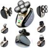 Electric Shaver Bald Head Shaver Head Shavers for Bald Men Electic Razor for Men Waterproof Cordless Trimmer for Nose Ear Face Body Wet Dry Men's Rotary Shavers for Head Shaving Machine 5 in 1 4D view 2