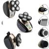 Electric Shaver Bald Head Shaver Head Shavers for Bald Men Electic Razor for Men Waterproof Cordless Trimmer for Nose Ear Face Body Wet Dry Men's Rotary Shavers for Head Shaving Machine 5 in 1 4D view 3