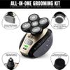 Electric Shaver Bald Head Shaver Head Shavers for Bald Men Electic Razor for Men Waterproof Cordless Trimmer for Nose Ear Face Body Wet Dry Men's Rotary Shavers for Head Shaving Machine 5 in 1 4D view 4