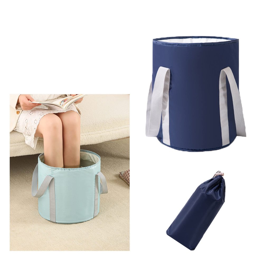 Folding Footbath, Bucket for Soaking Feet,Collapsible Portable Foot Soak Tub,Travel Foot Bath Tub for Foot Spa Soaking Feet,Home Pedicure Basin, Outdoor Camping,Container for Fishing Hiking,Two Sizes