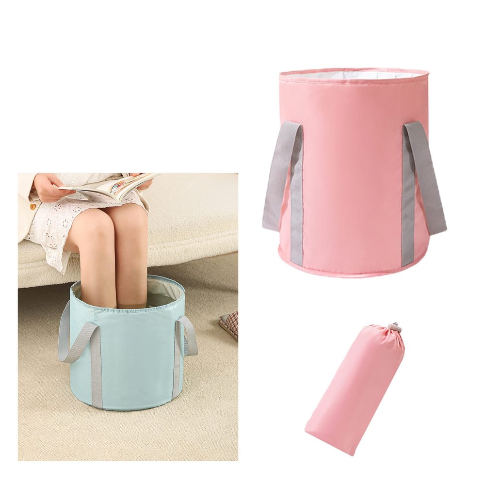 Folding Footbath, Bucket for Soaking Feet,Collapsible Portable Foot Soak Tub,Travel Foot Bath Tub for Foot Spa Soaking Feet,Home Pedicure Basin, Outdoor Camping,Container for Fishing Hiking,Two Sizes