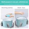 Folding Footbath, Bucket for Soaking Feet,Collapsible Portable Foot Soak Tub,Travel Foot Bath Tub for Foot Spa Soaking Feet,Home Pedicure Basin, Outdoor Camping,Container for Fishing Hiking,Two Sizes view 3
