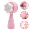 FOMIYES Ergonomic Handle Face Brush Double-Sided Silicone Scrubber for Deep Cleaning view 2